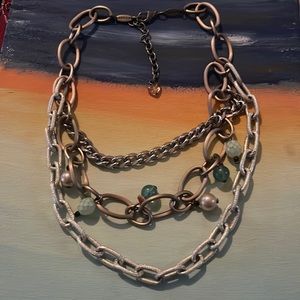 Sabika three chain necklace